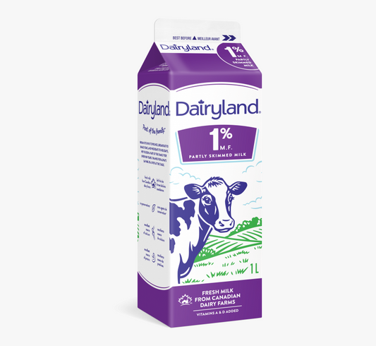 Dairyland 1% Regular Milk, 1L