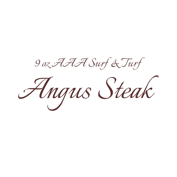 9 oz AAA Surf & Turf Angus Steak