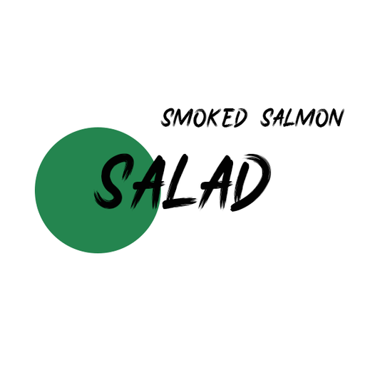 Smoked Salmon Salad (Green salad with smoked salmon with ginger dressing)