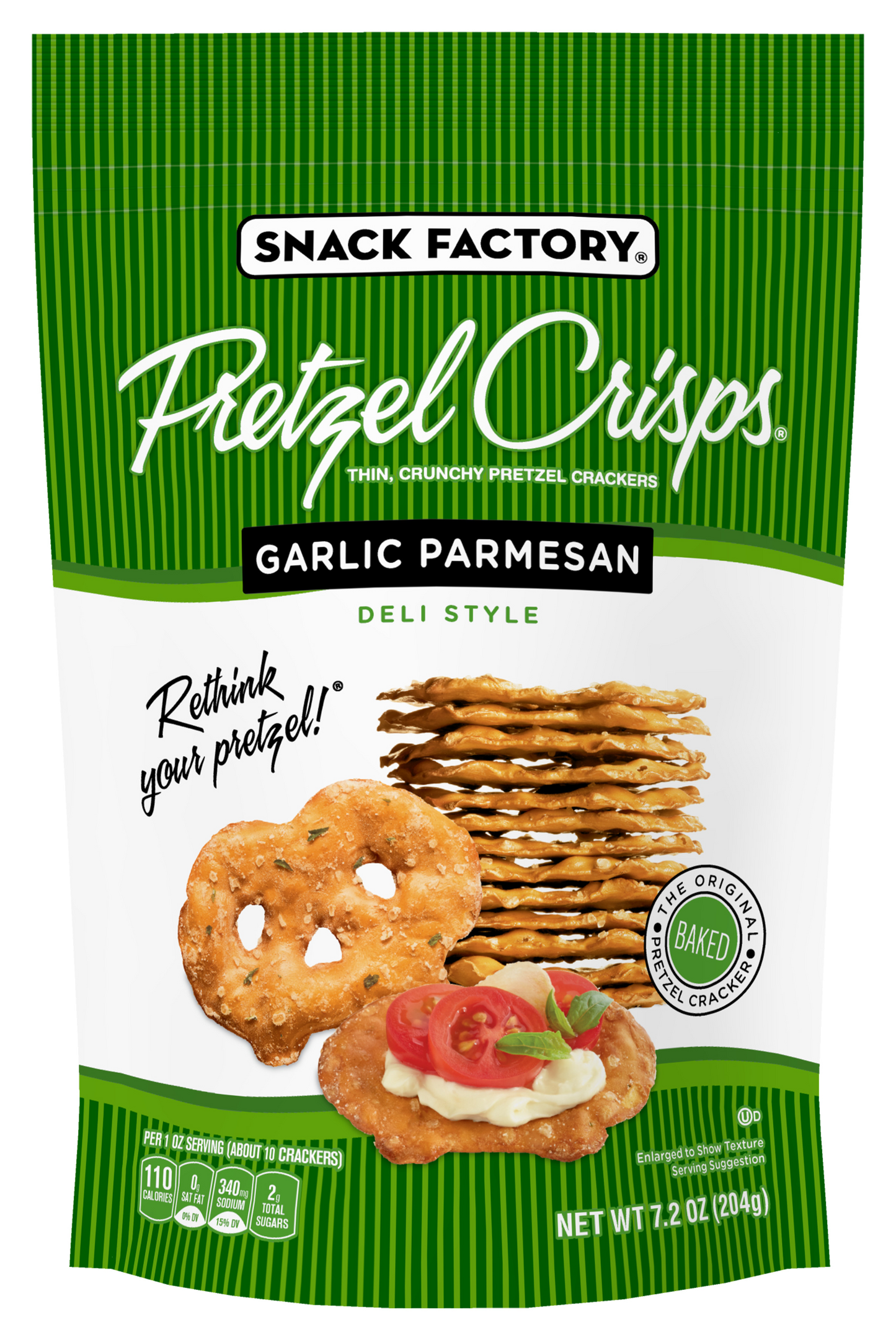 Pretzel Crisps Garlic Parmesan